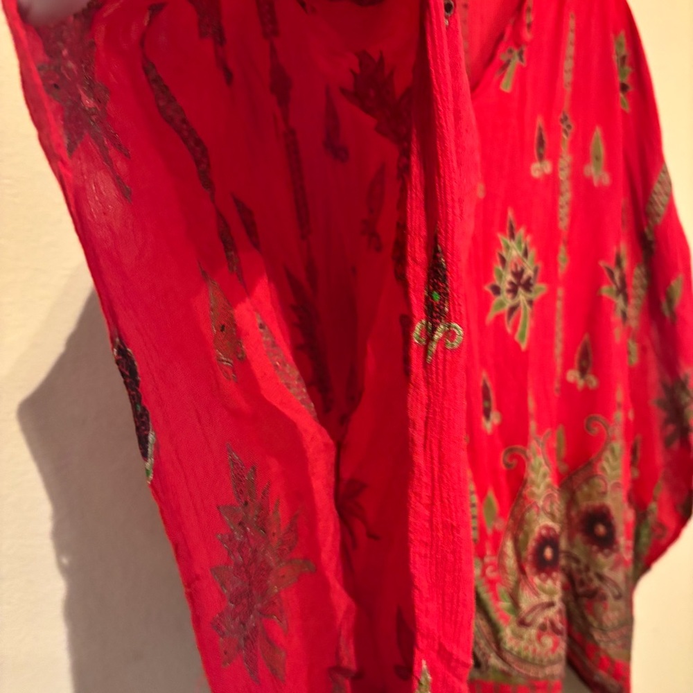 Velma New York Vintage Plus Size Kaftan Boho Tunic Top - Picture 4 of 7